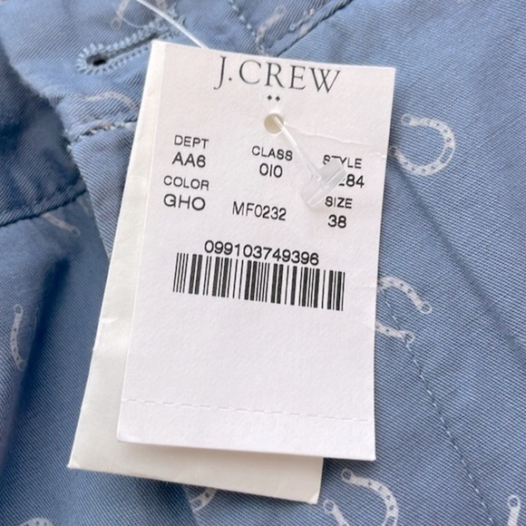 J Crew Men’s Gramercy Horseshoe Print Chino Shorts. Waist Size 38. NWT - Picture 14 of 14